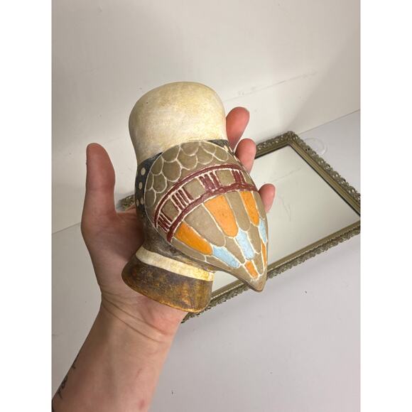 Authentic Handmade Greek Terracotta Owl, Owl of Athena Minerva - Symbol of Wisdo - Picture 3 of 8